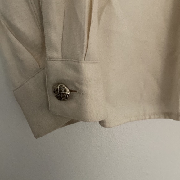 Talbots cream button-down - Picture 4 of 5